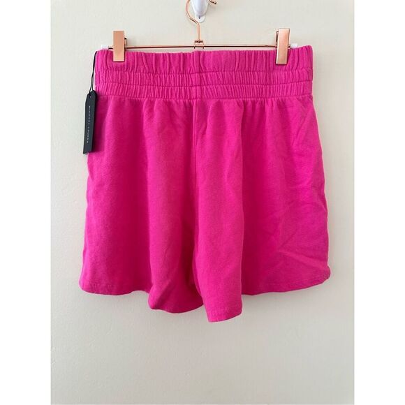 Michael Lauren Pants - Michael Lauren Revolve Pink Elastic Waist Shorts Size Small New